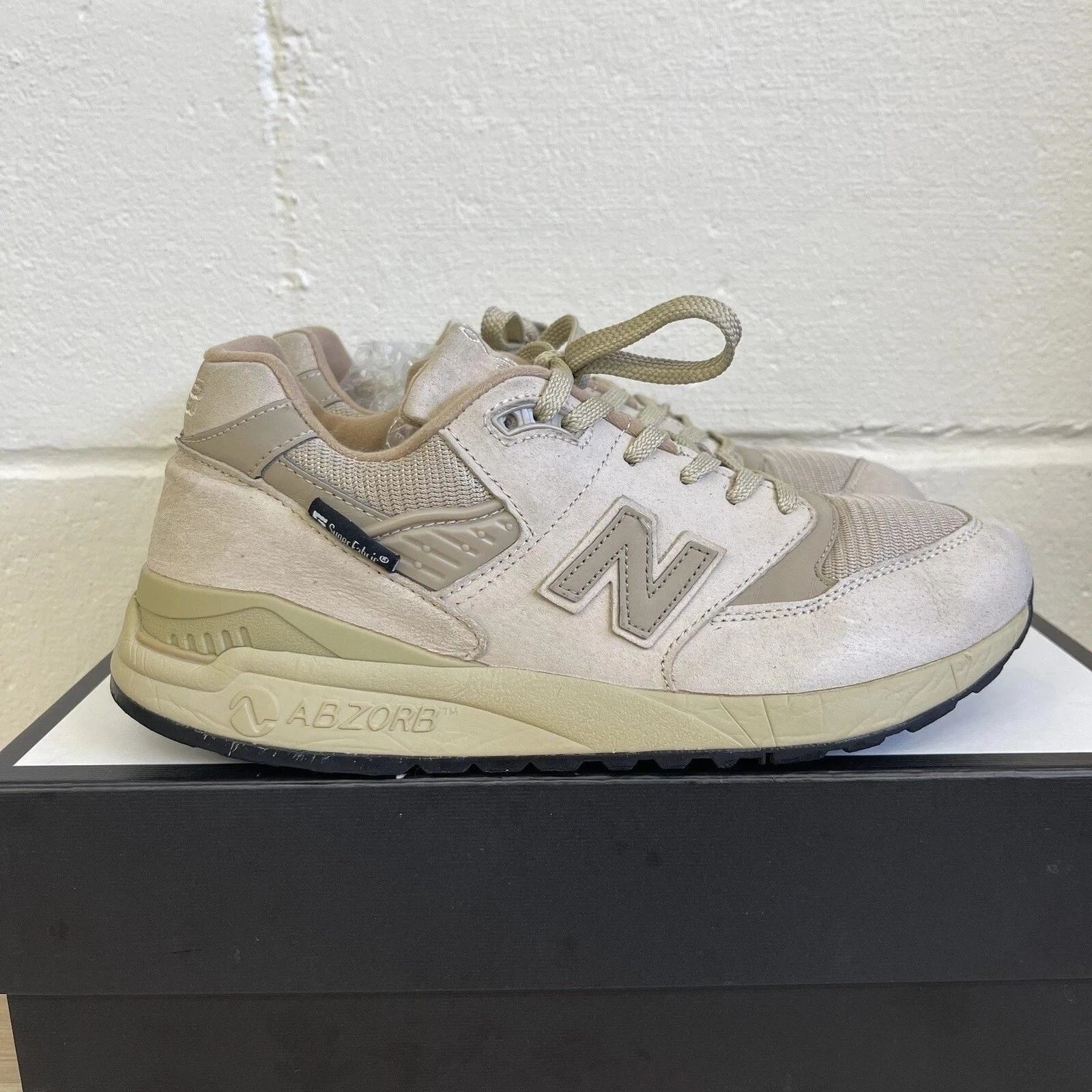Rare New Balance M998lo Super Fabric 3m Beige Sneakers Lace Up Men's Size 8.5 D
